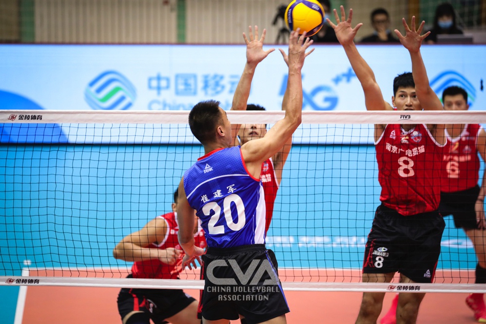 河南男排苦战五局3-2力克江苏