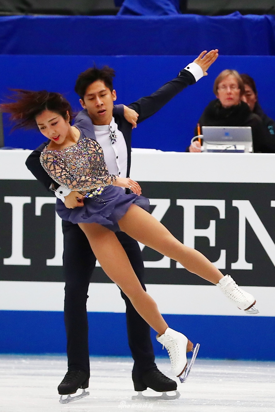 新浪直击花滑世锦赛隋文静/韩聪出战