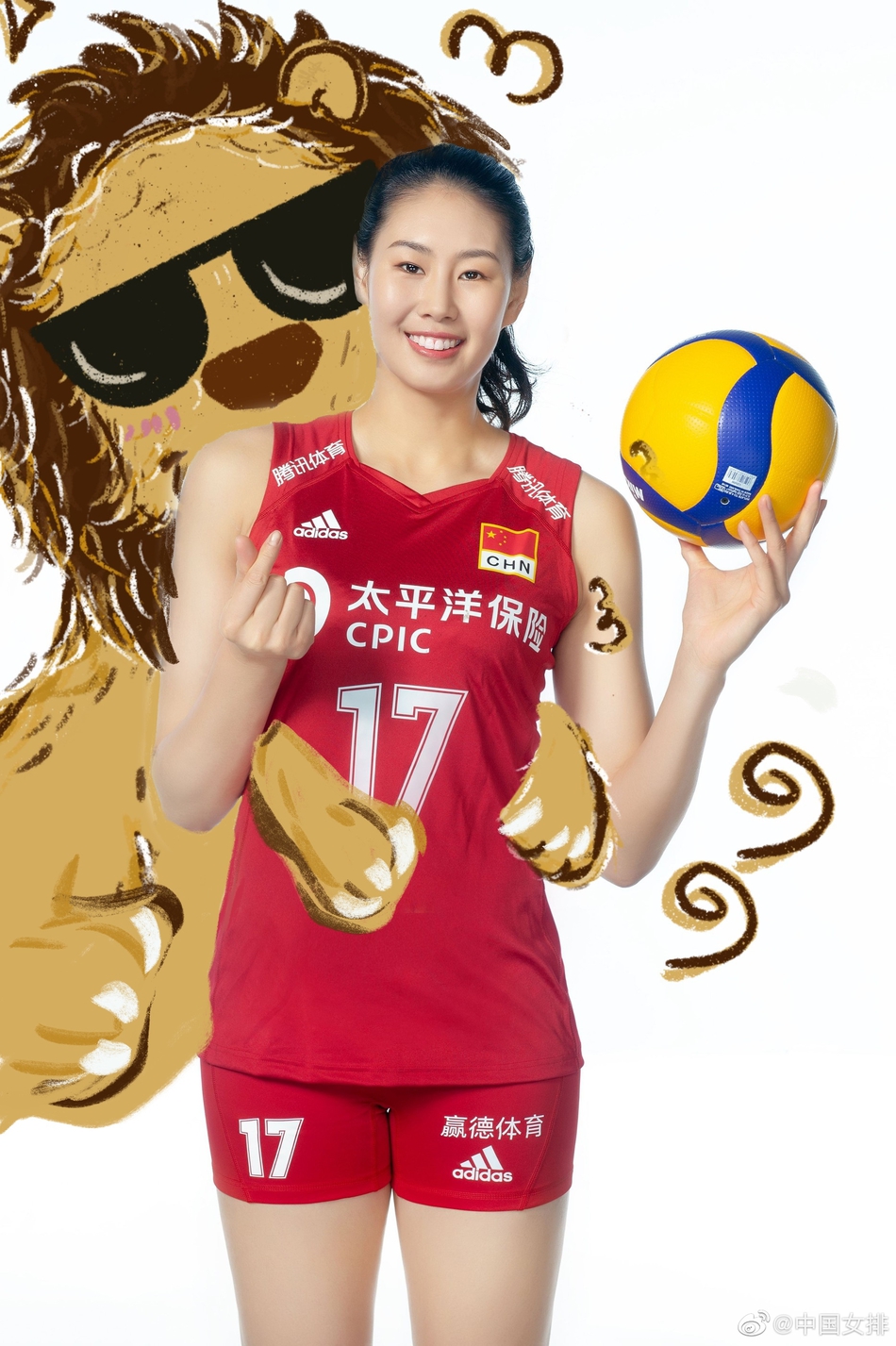 当中国女排遇上网红小怪兽