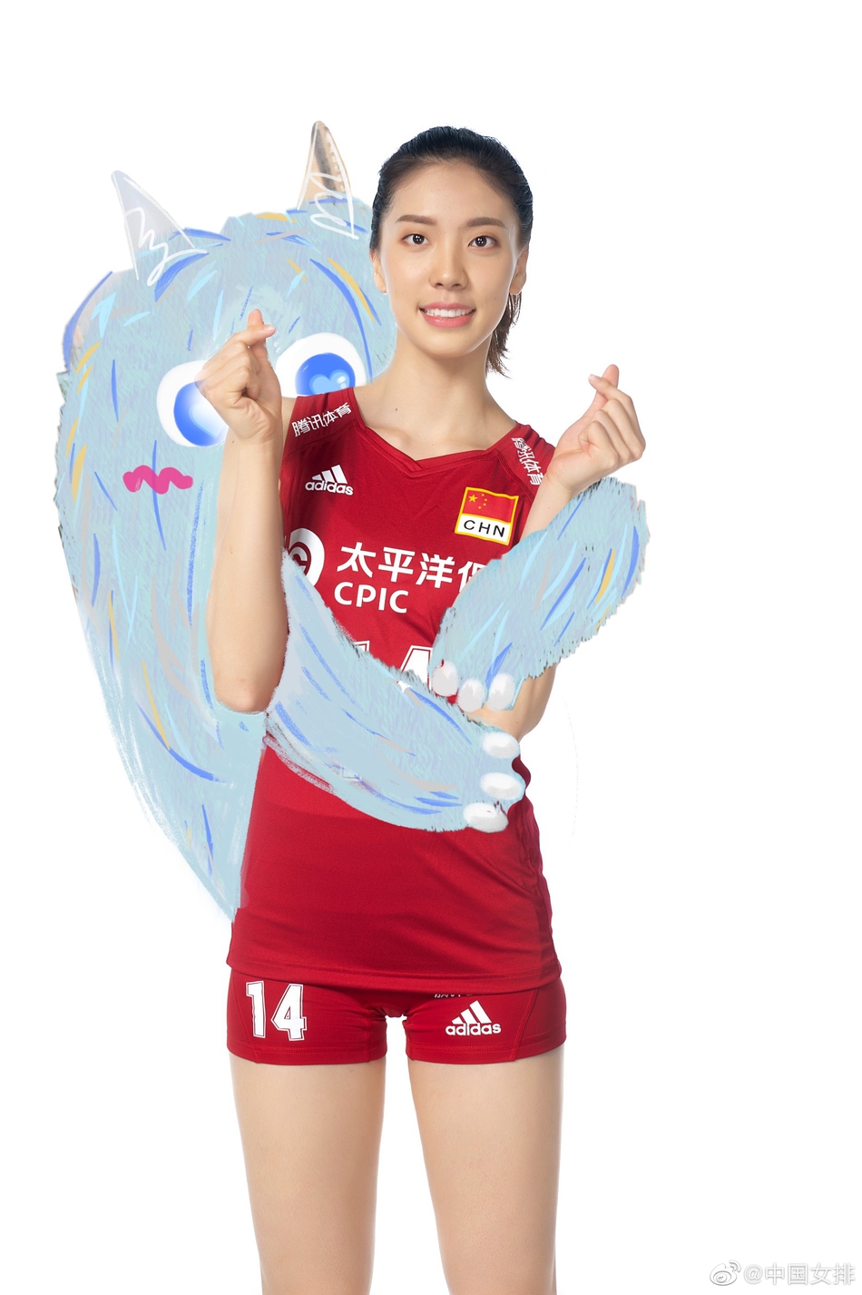 当中国女排遇上网红小怪兽