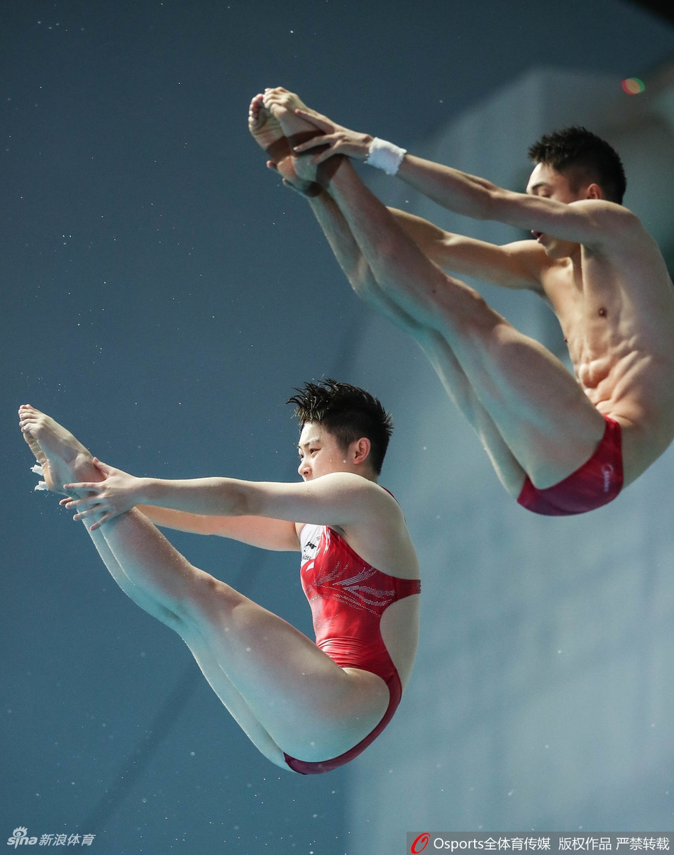 首金！世锦赛混双10米台中国夺冠