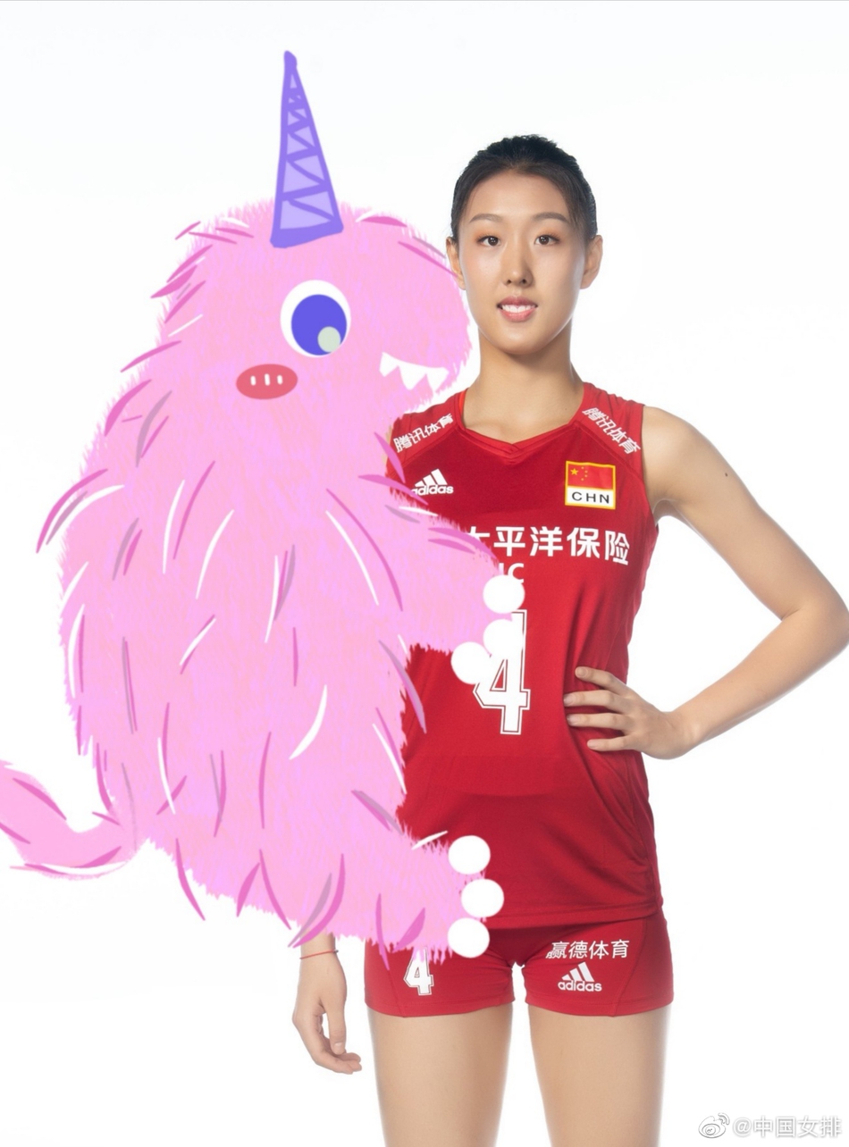 当中国女排遇上网红小怪兽