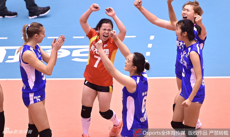 排超精英赛八一女排3:1广东女排