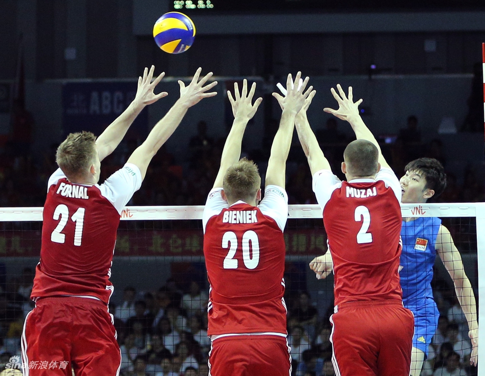 世界男排联赛中国0-3波兰