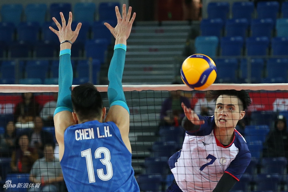 奥运资格赛中国男排3-2中国台北