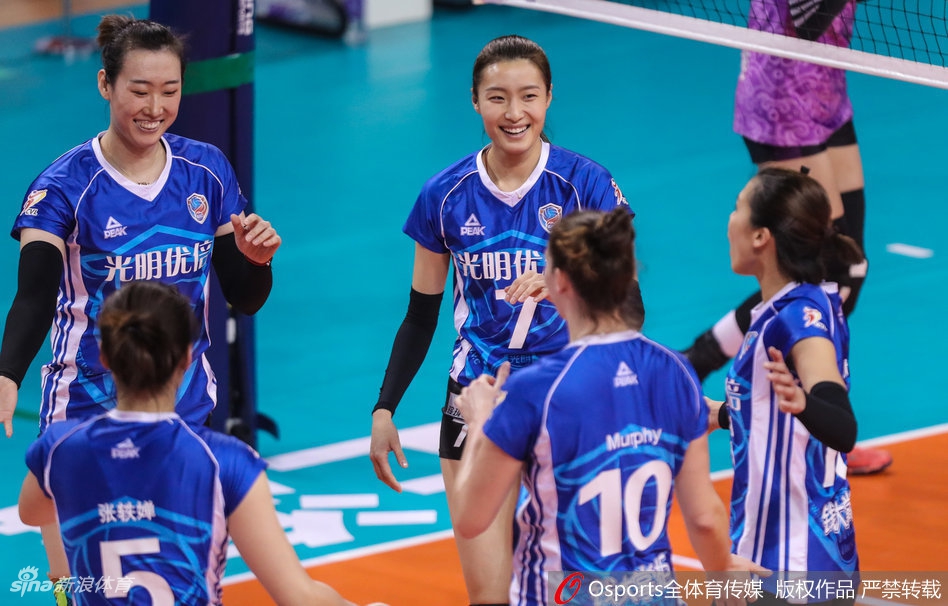 排超八强战上海女排2-3天津女排