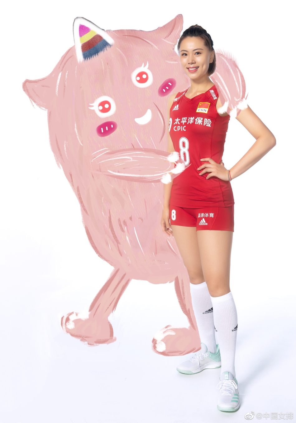 当中国女排遇上网红小怪兽