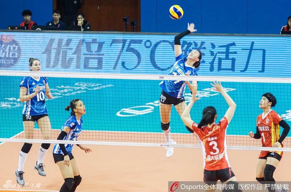 排超八强战上海女排3-2江苏女排