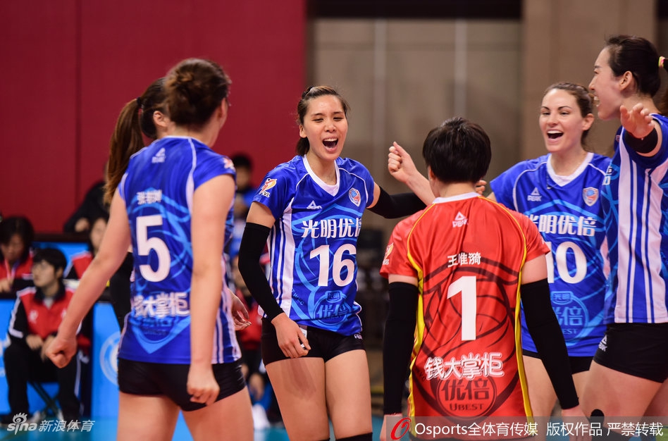 排超八强战江苏女排2-3上海女排