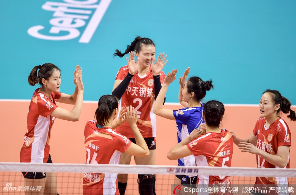 排超八强战江苏女排3-0天津女排