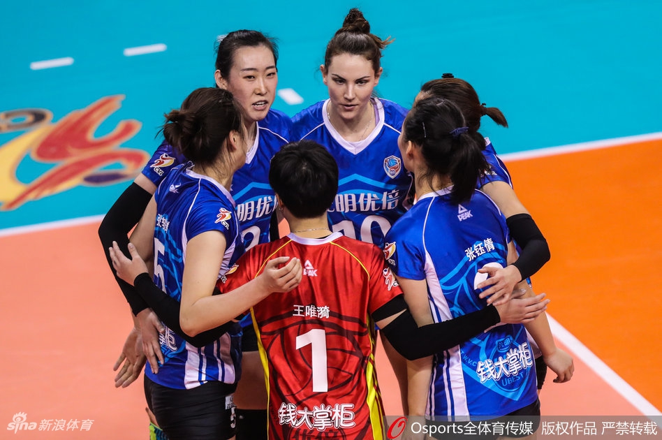 排超八强战上海女排2-3天津女排