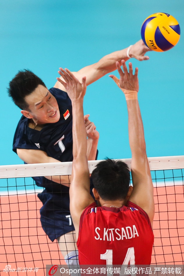 亚运中国男排3-2泰国获得首胜