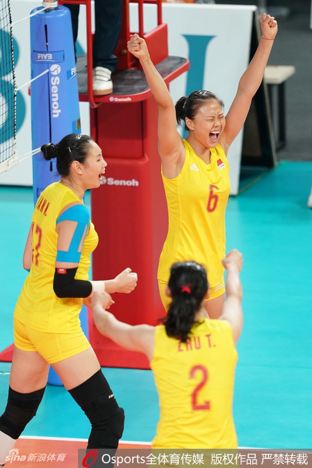 亚运女排小组赛中国3-0韩国