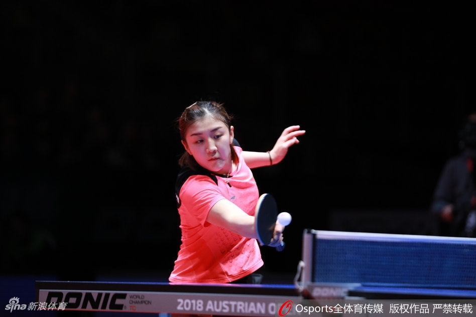 奥地利赛半决赛陈梦4：3胜朱雨玲