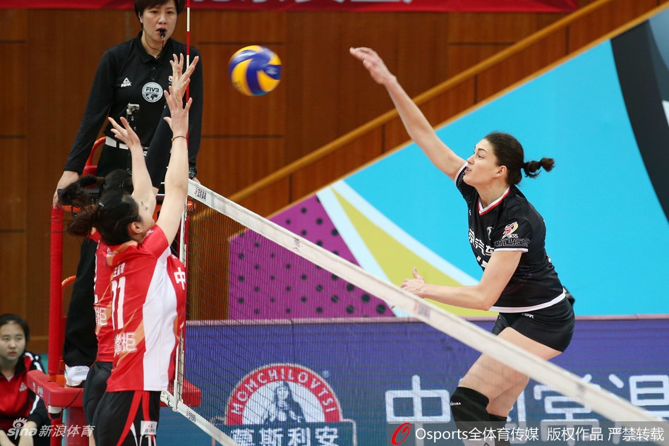 排超八强战北汽女排3-1江苏女排