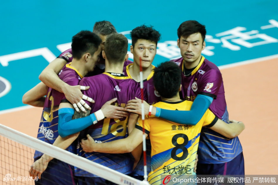 排超半决赛江苏男排1-3上海男排