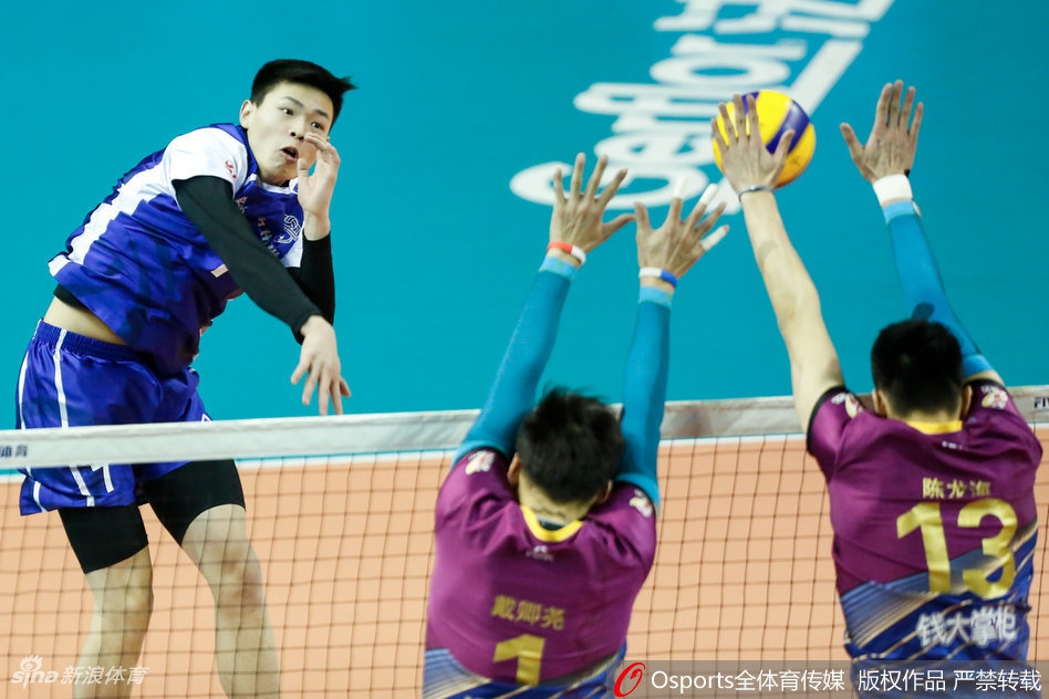 排超半决赛江苏男排1-3上海男排