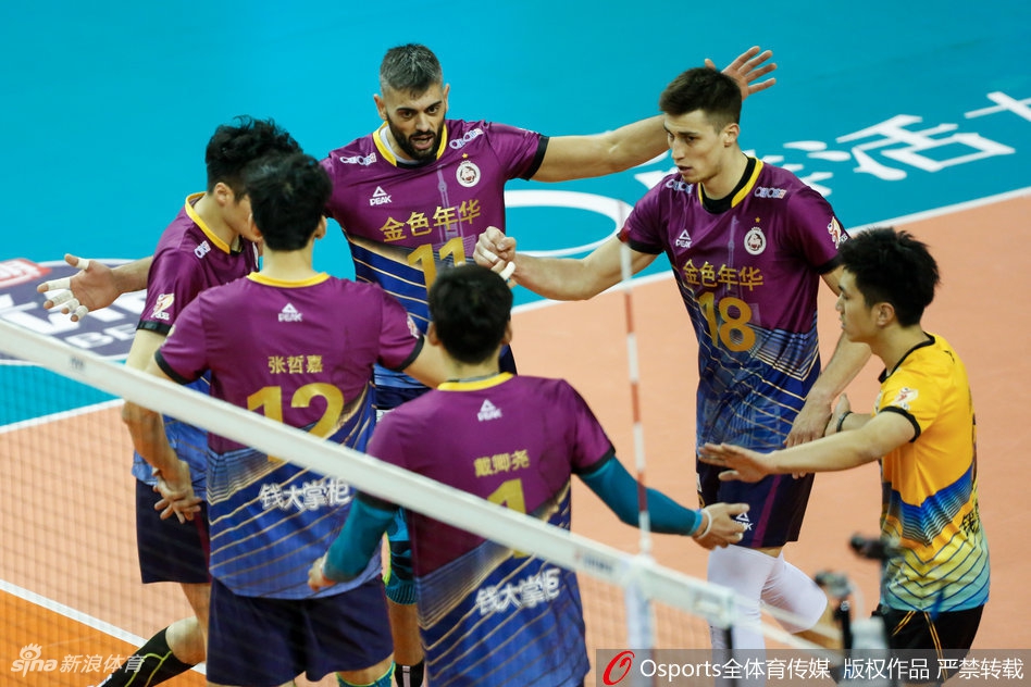 排超半决赛江苏男排1-3上海男排