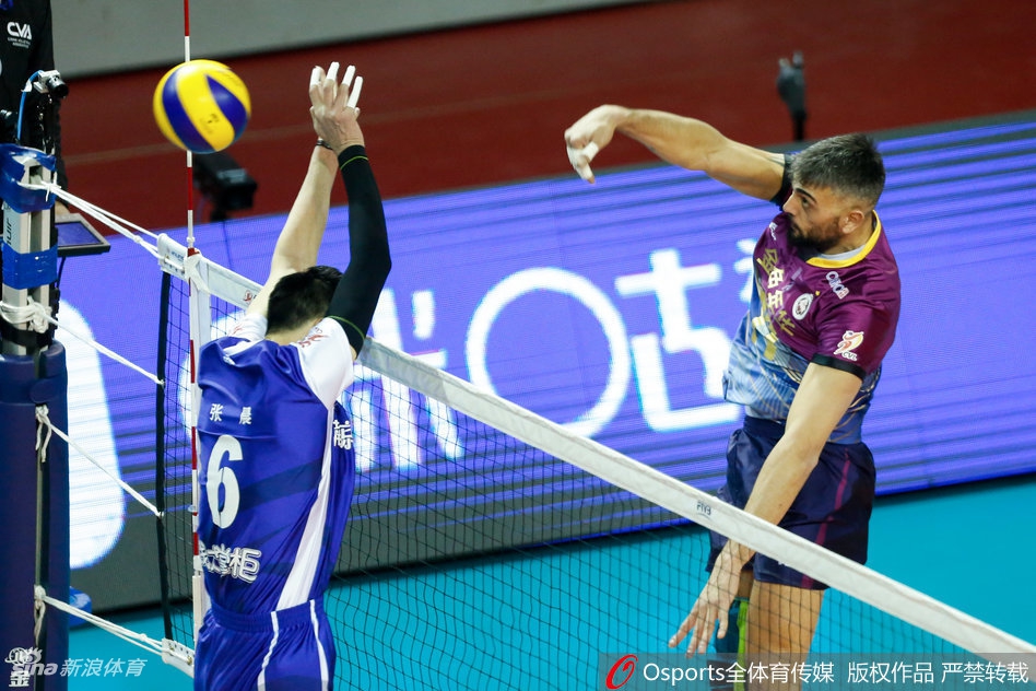 排超半决赛江苏男排1-3上海男排