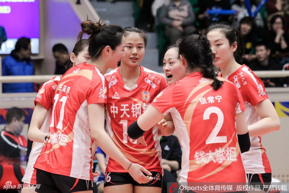 排超半决赛天津女排3-1江苏女排