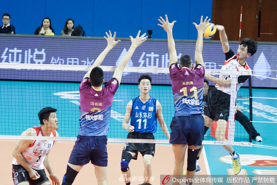 男排八强战上海男排3-1山东男排