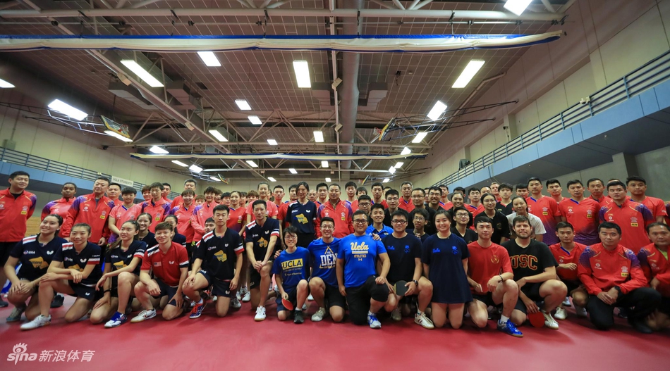 2019年中美乒乓球国家队合练