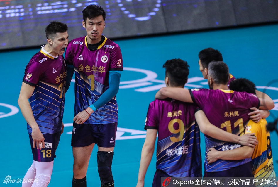 男排联赛半决赛首回合上海3-1江苏