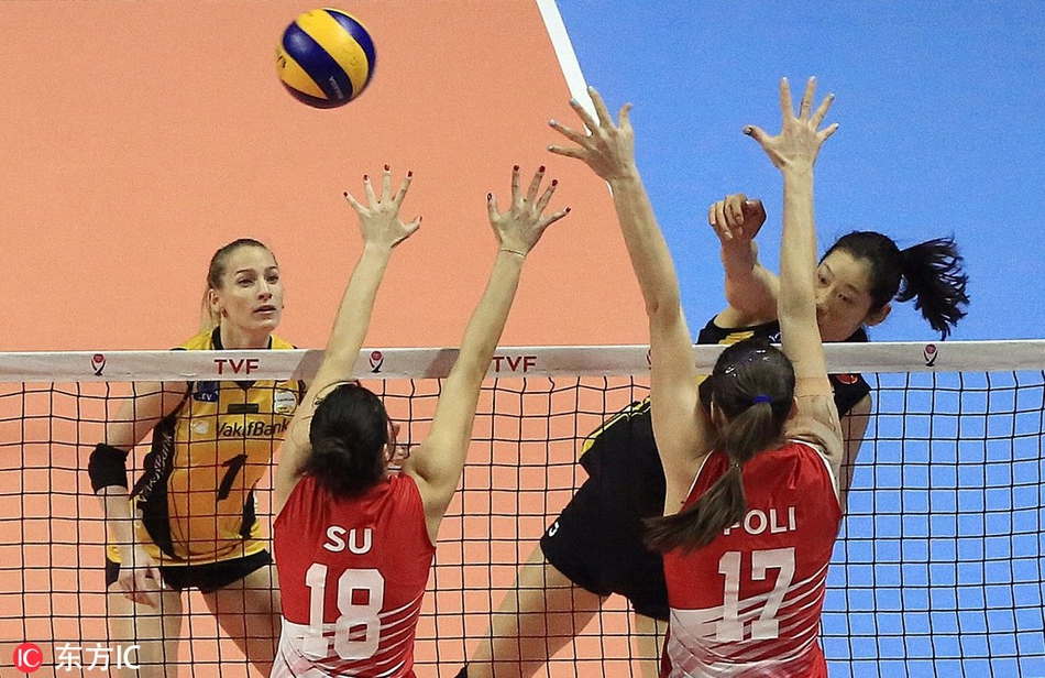 朱婷15分瓦基弗银行3-0土航