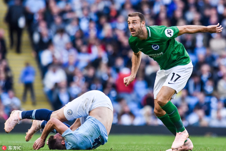 [英超]曼城2-0布莱顿
