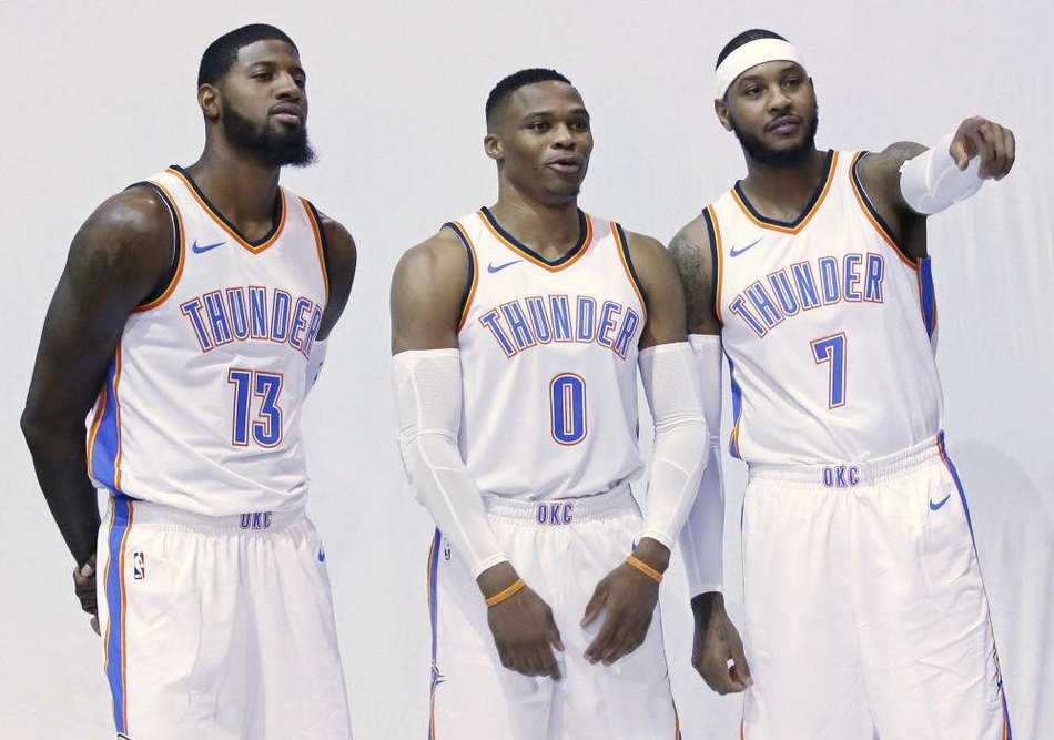 6.拉塞尔-威斯布鲁克、卡梅隆-安东尼、保罗-乔治