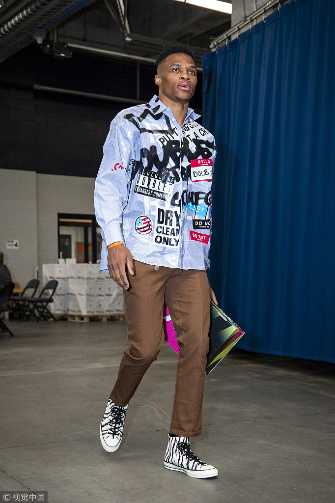 NBA第一潮男！威少近期的潮流穿搭风格多变