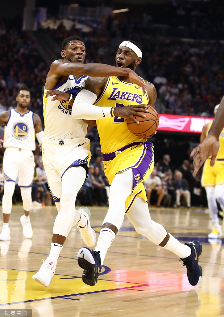 [NBA季前赛]湖人123-101勇士