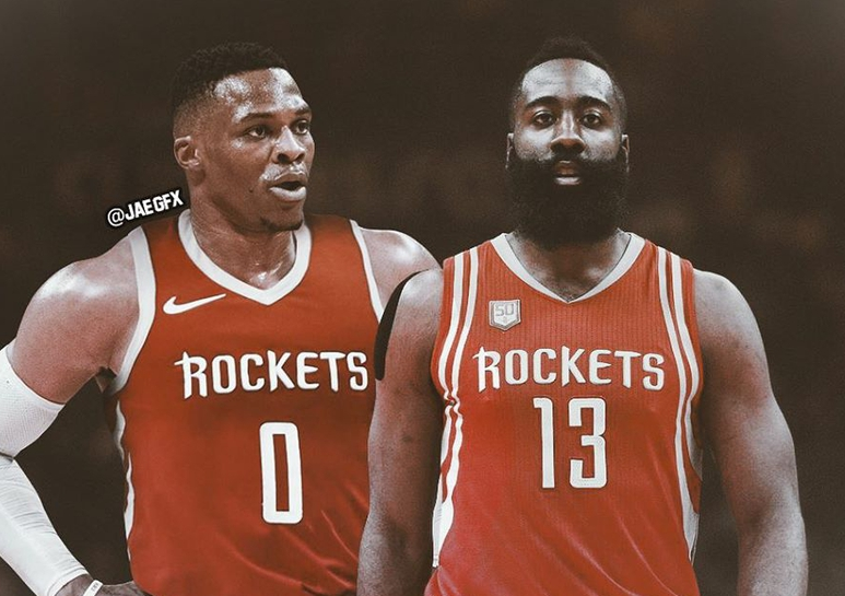 时隔七年再次联手！哈登与威少的从前与现在，都是故事