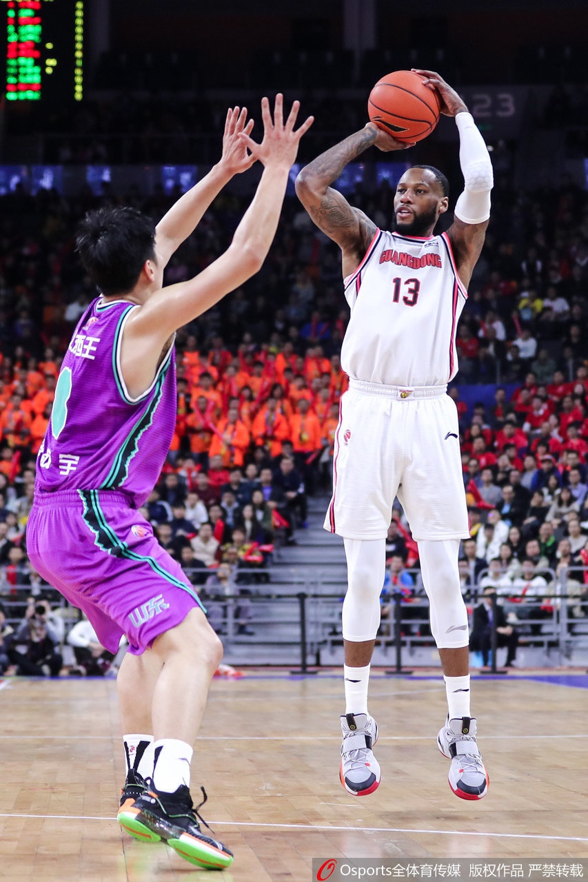 CBA第29轮：广东vs山东