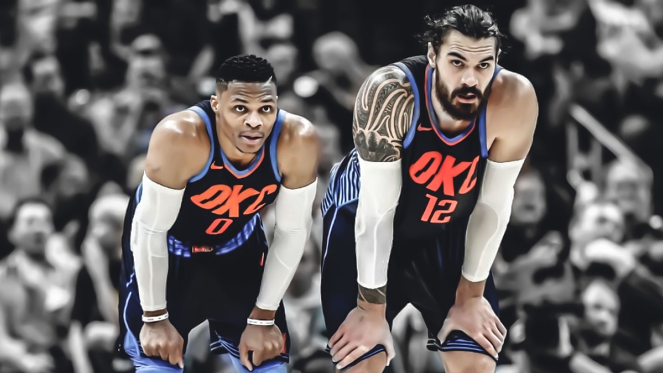 2、威少助攻亚当斯128次