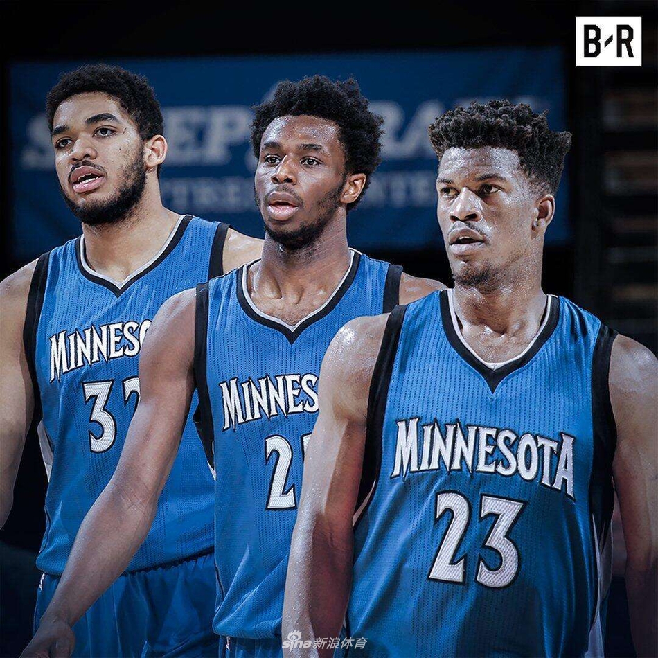 4.卡尔-安东尼-唐斯、吉米-巴特勒、安德鲁-维金斯