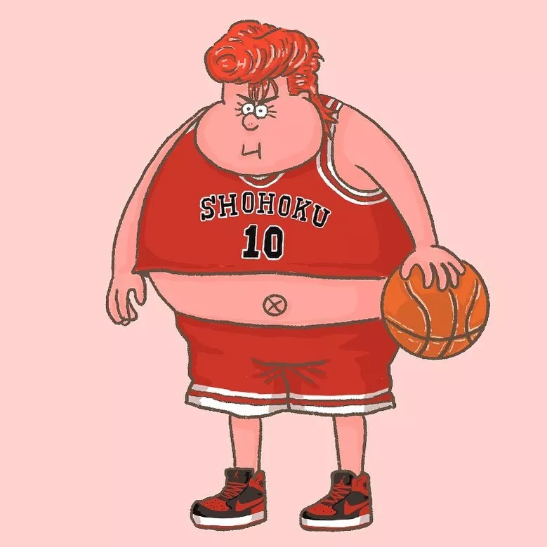 毁童年系列！如果灌篮高手里的人物都变胖了