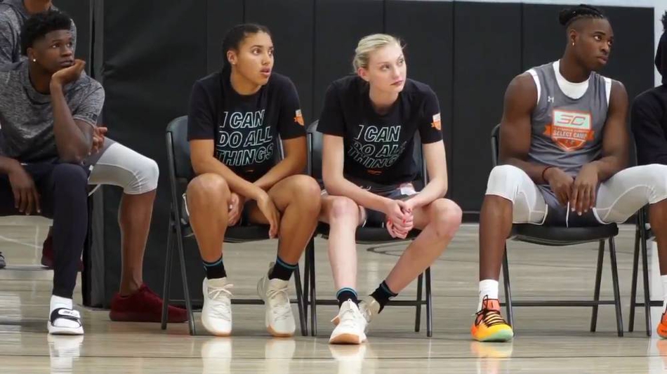 看惯卡戴珊今天来换换口！库里两个性冷淡风格的甜蜜小迷妹