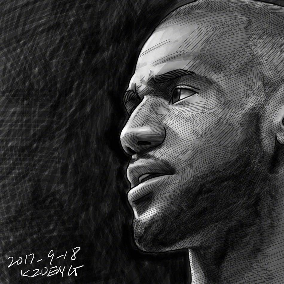 超赞的素描球星侧颜漫画