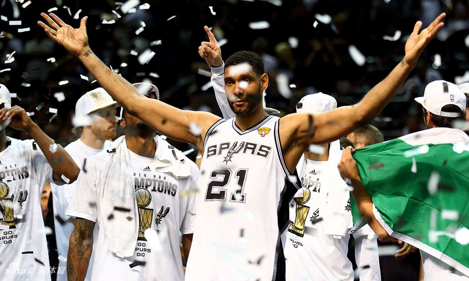 1.圣安东尼奥马刺：1997年，蒂姆-邓肯