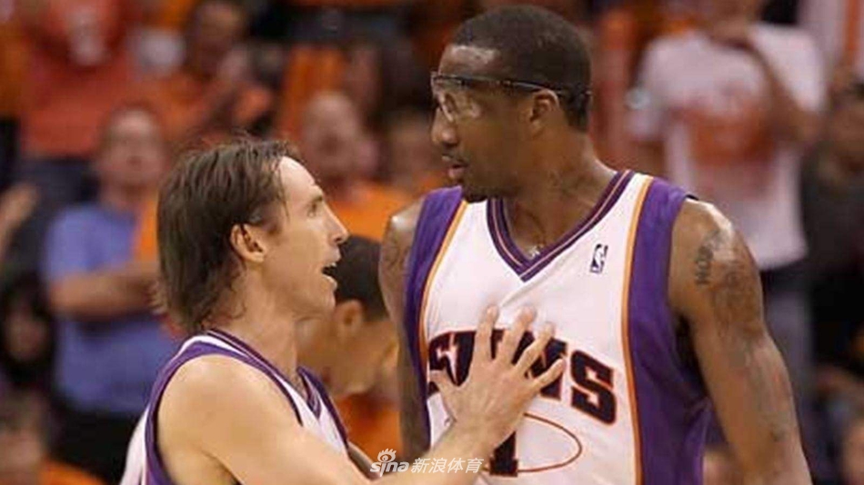 7.菲尼克斯太阳：史蒂夫-纳什、阿玛雷-斯塔德迈尔、莱昂德罗-巴博萨、肖恩-马里昂