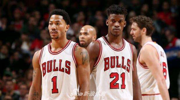 9.芝加哥公牛：德里克-罗斯、吉米-巴特勒、乔金-诺阿