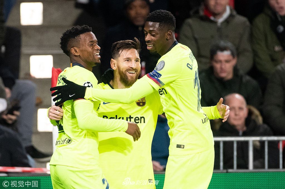 梅西为巴萨打破僵局