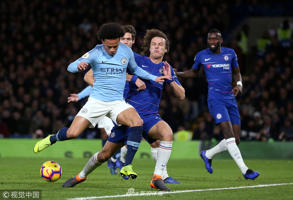 大卫-路易斯防守萨内