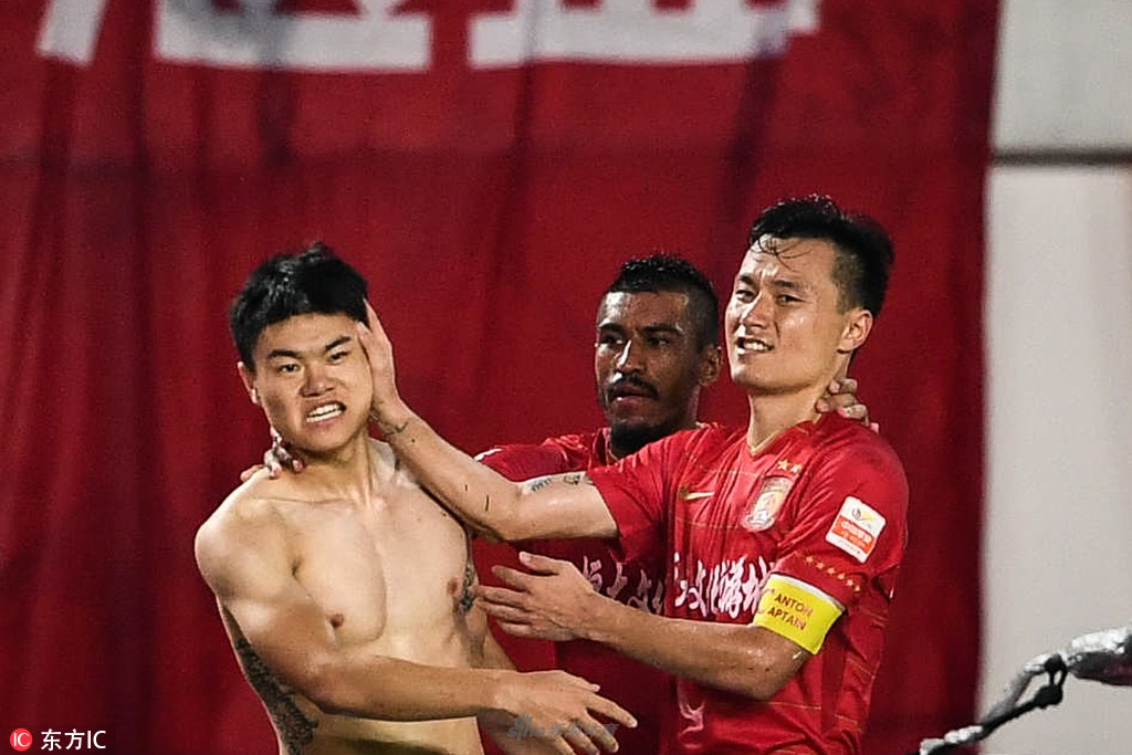 恒大两大进球功臣