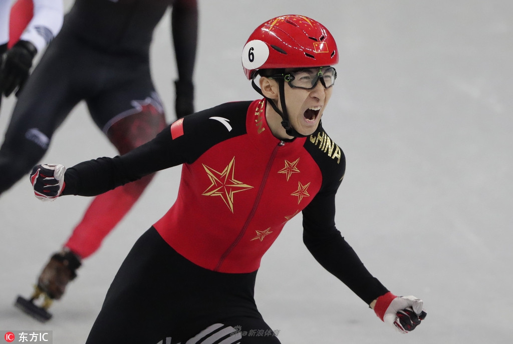 平昌冬奥，武大靖用绝对速度征服世界。没给裁判任何机会