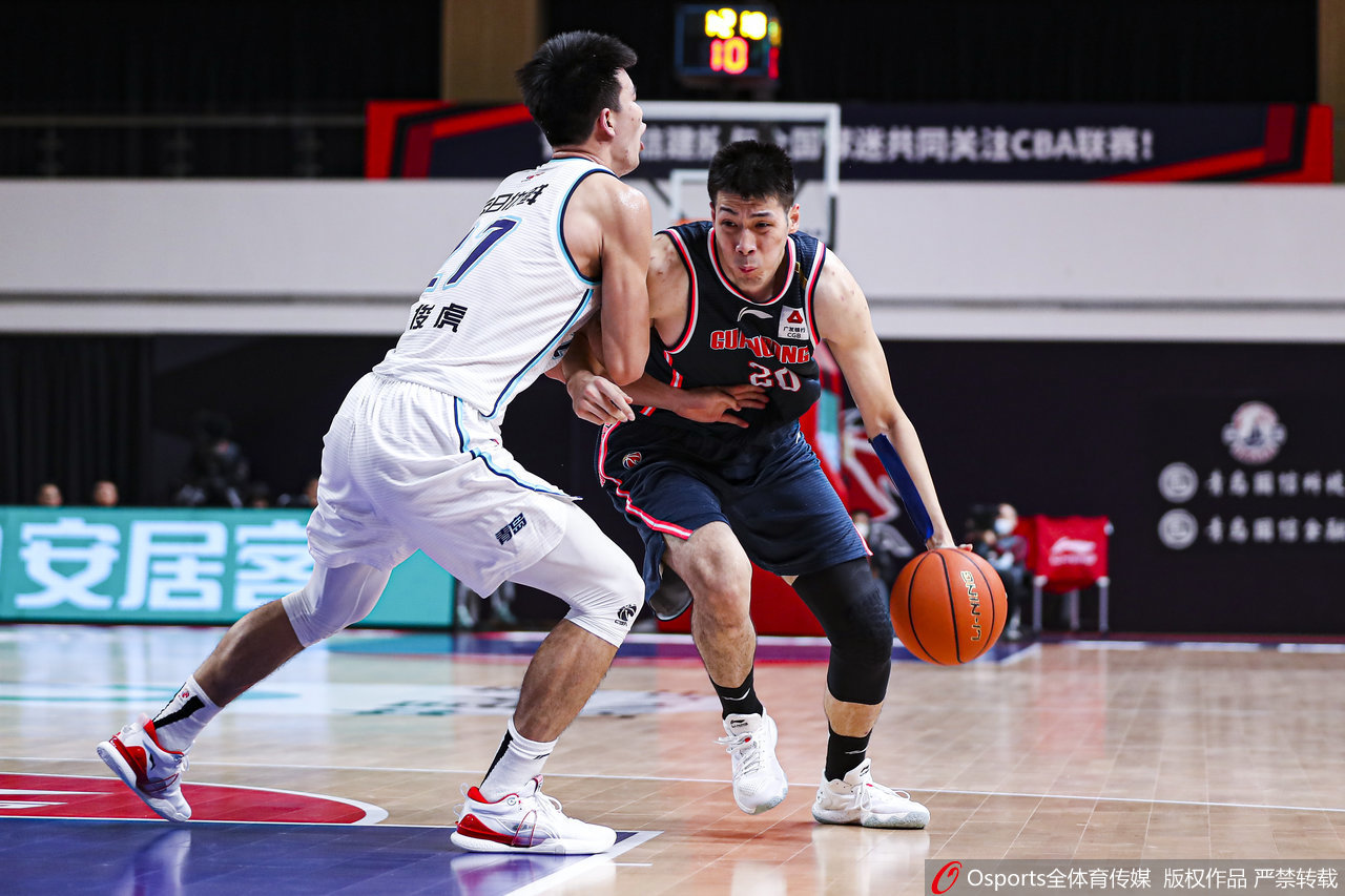 [CBA]青岛90-103广东 胡明轩25分