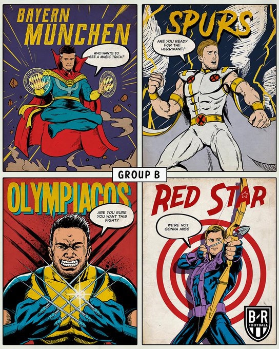 漫画欧冠分组 巴萨化身雷神