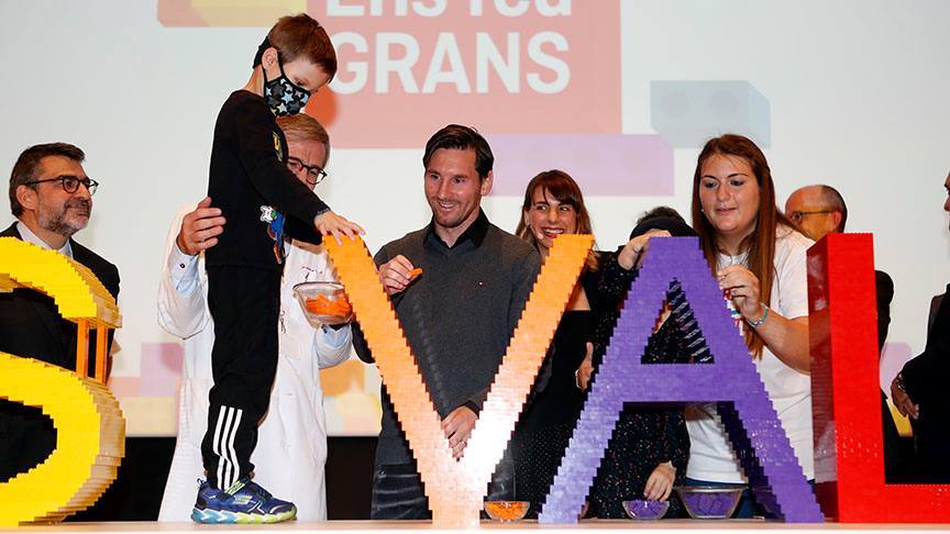 梅西太暖了！参加慈善活动陪伴关爱癌症儿童