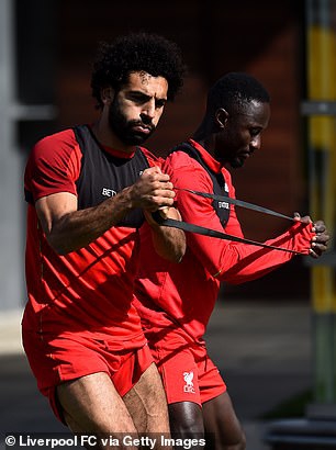 利物浦训练备战热刺 大玩皮筋